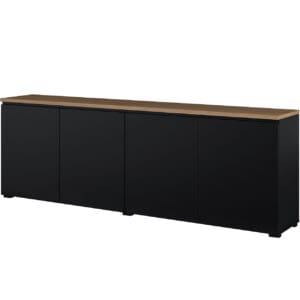 Komoda MUDO 25 černá / dub mauvella