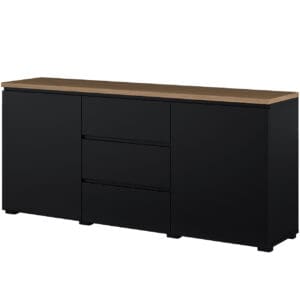 Komoda MUDO 26 černá / dub mauvella