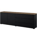 Komoda MUDO 28 černá / dub mauvella