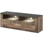 Komoda RTV LORAN LO41 satin nussbaum / touchwood