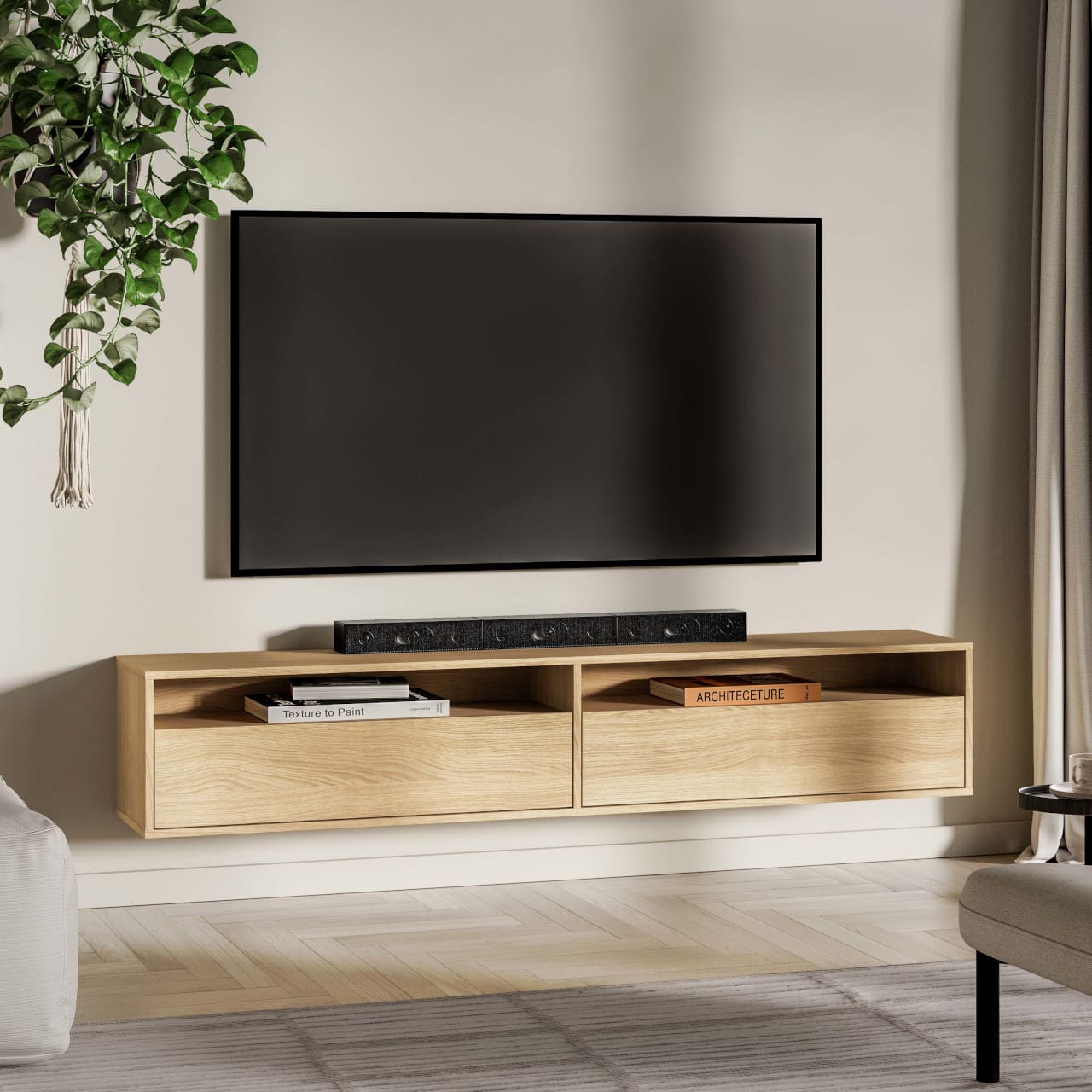 Komoda RTV visací SARGAS 07 dub mavelie - Obrázek 5