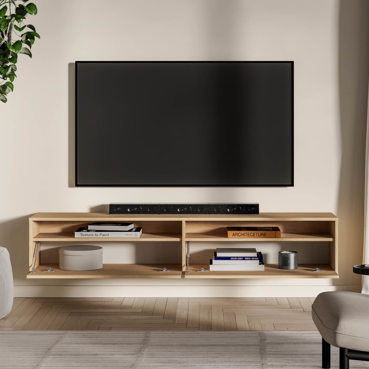 Komoda RTV visací SARGAS 07 dub mavelie - Obrázek 6