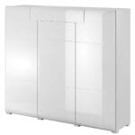 Komoda vysoká DELTO TL76 bílý / bílý lesk