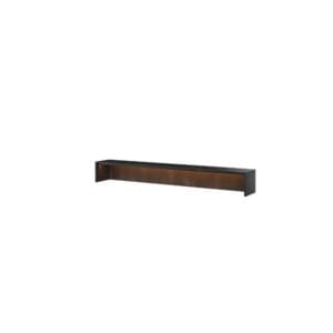 Nástavec psacího stolu 150 s oranžovým led raw steel TEEN FLEX TF05