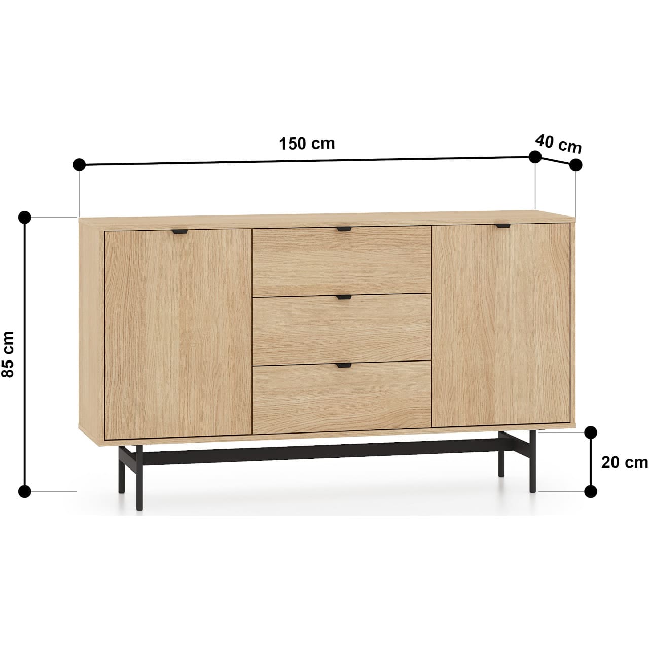 Obývací stěna SARGAS 1 dub mavelie - Obrázek 10