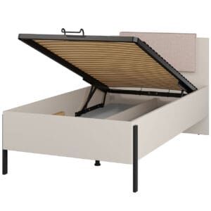 Postel s úložným prostorem 100x200 JUKAN 54 kašmír