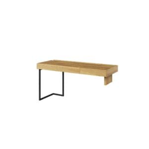 Psací stůl 150 3s pravá/levá hikora naturalna/raw steel TEEN FLEX TF04