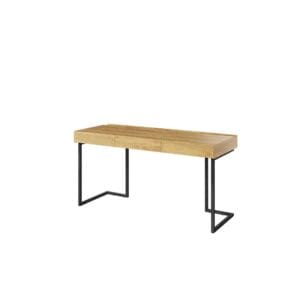 Psací stůl 150 3s samostatně stojící hikora naturalna/raw steel TEEN FLEX TF04 +TF15