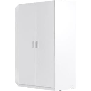 Rohová skříň 117cm PARMA 06 bílá alpská / bílý lesk