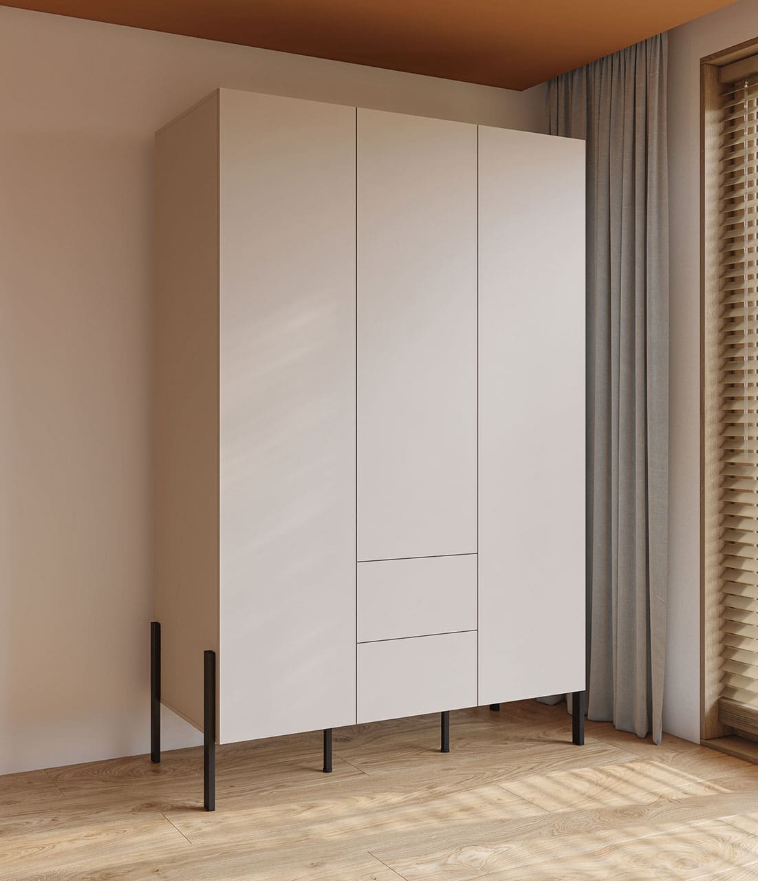 Šatní skříň JUKAN 19 kašmír - Obrázek 4