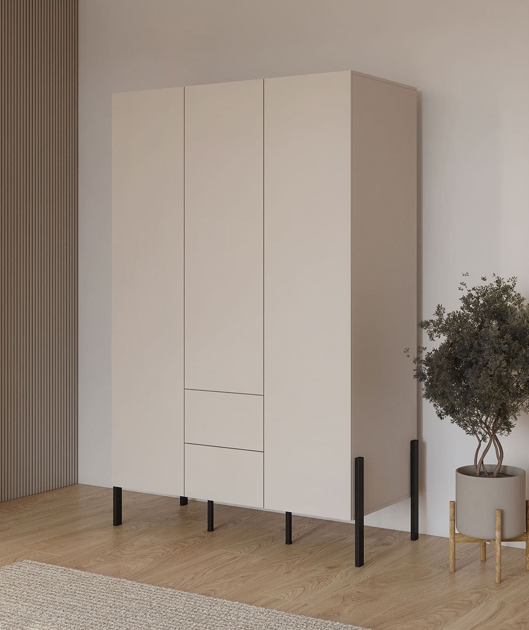 Šatní skříň JUKAN 19 kašmír - Obrázek 5