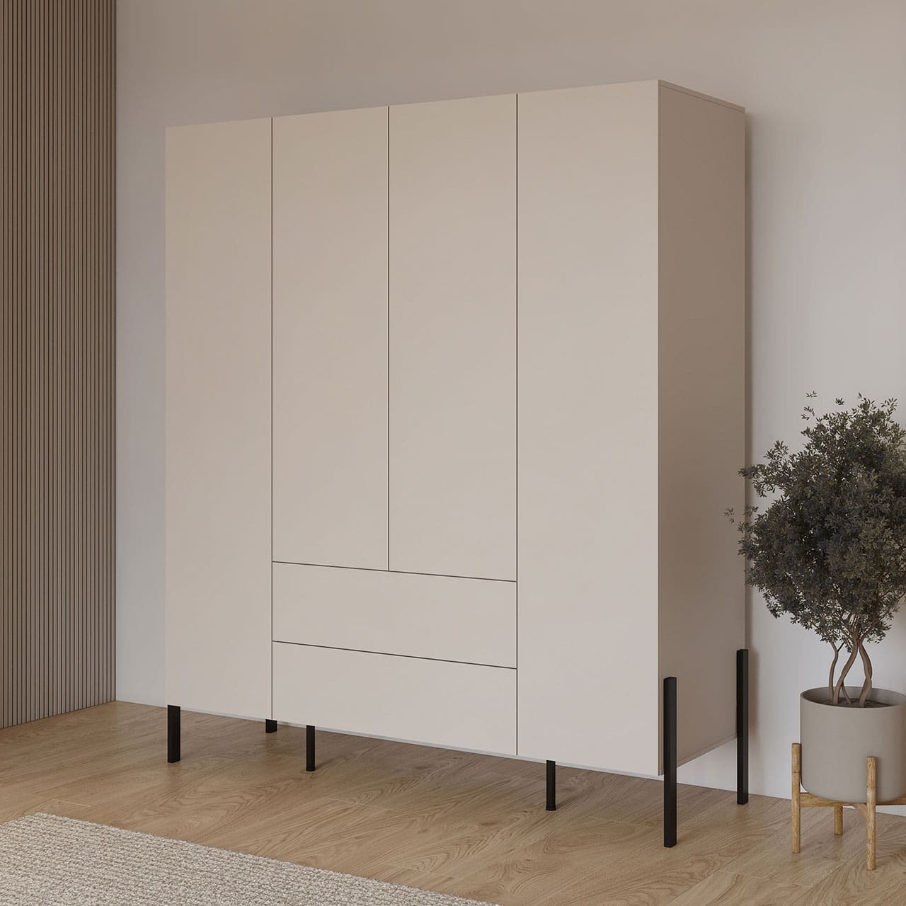 Šatní skříň JUKAN 20 kašmír - Obrázek 5