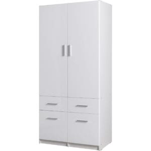 Skříň 91cm PARMA 03 bílá alpská / bílý lesk