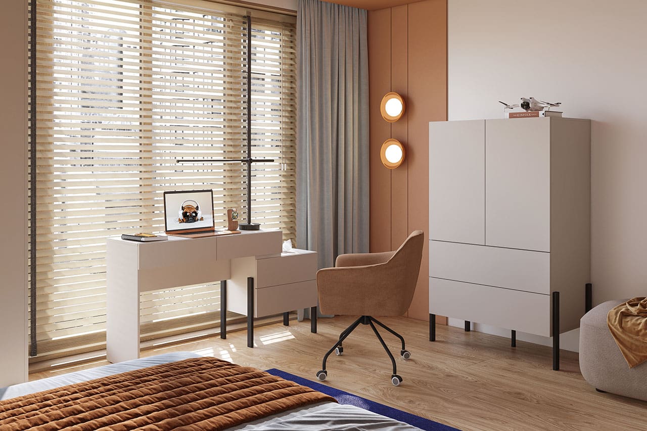 Skříň se šuplíky JUKAN 38 kašmín - Obrázek 6