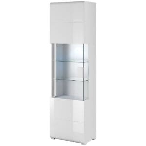 Vitrina DELTO TL05 bílý / bílý lesk