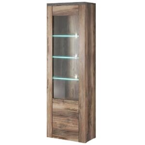 Vitrína LORAN LO05 satin nussbaum / touchwood