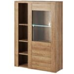 Vitrína LORAN LO44 dub riviera světlý