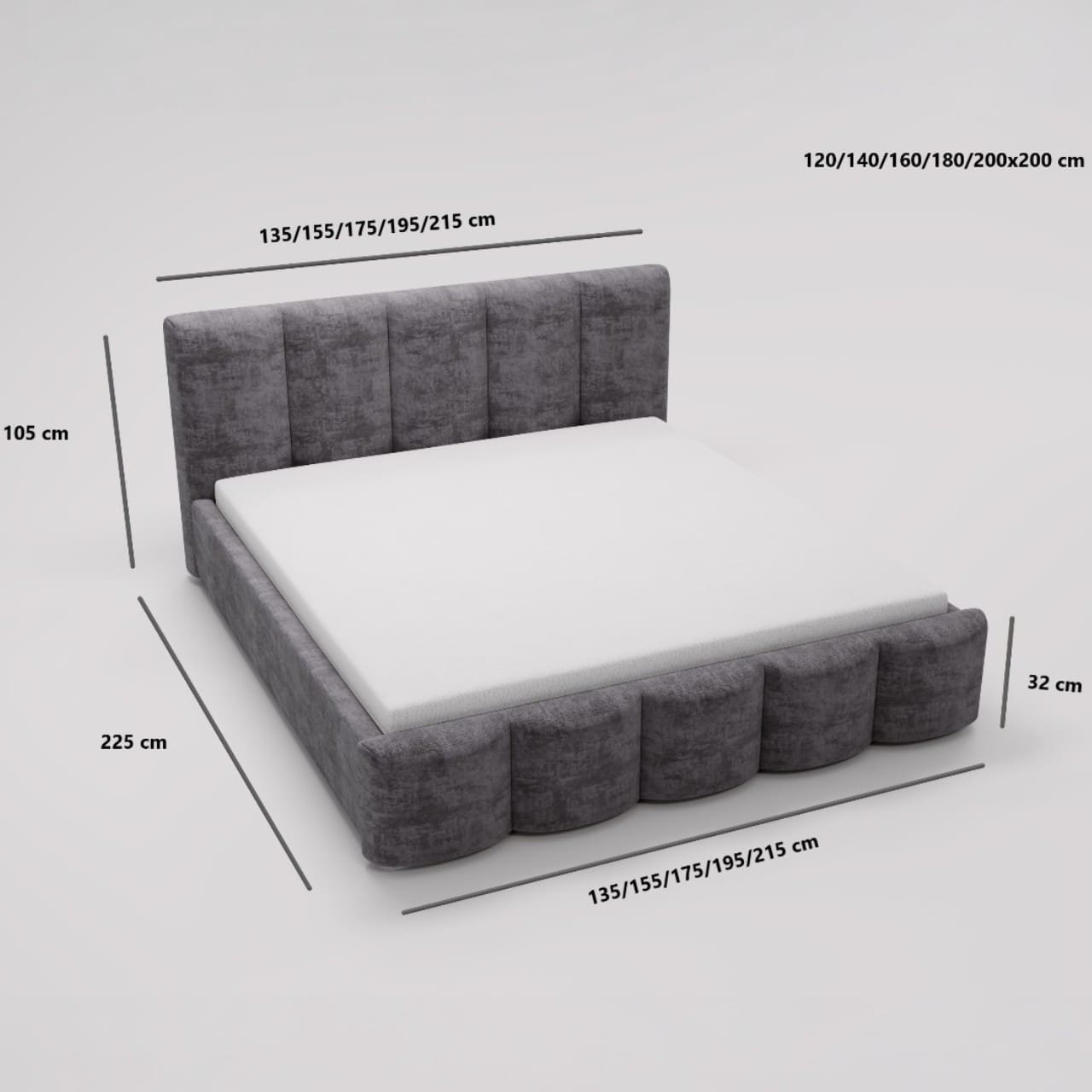 Čalouněná postel ACERO 140x200 eureka 2126 - Obrázek 8