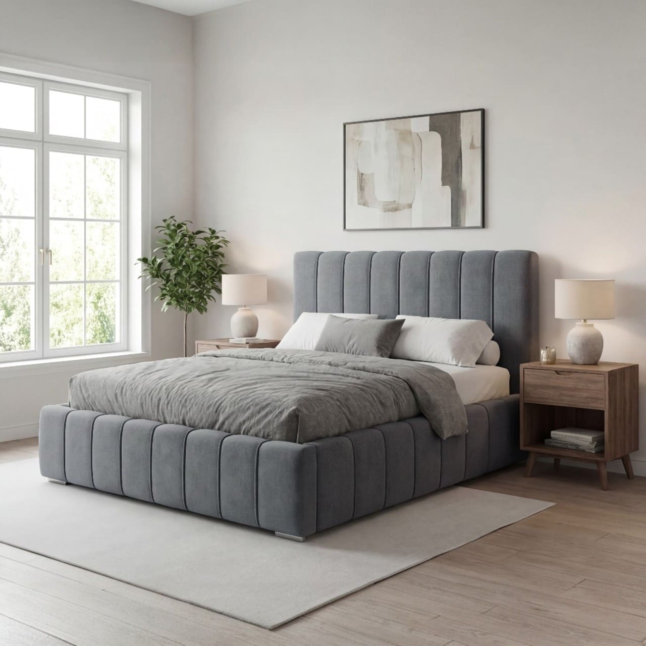 Čalouněná postel AVEIRO 140x200 magic velvet 2217 - Obrázek 4