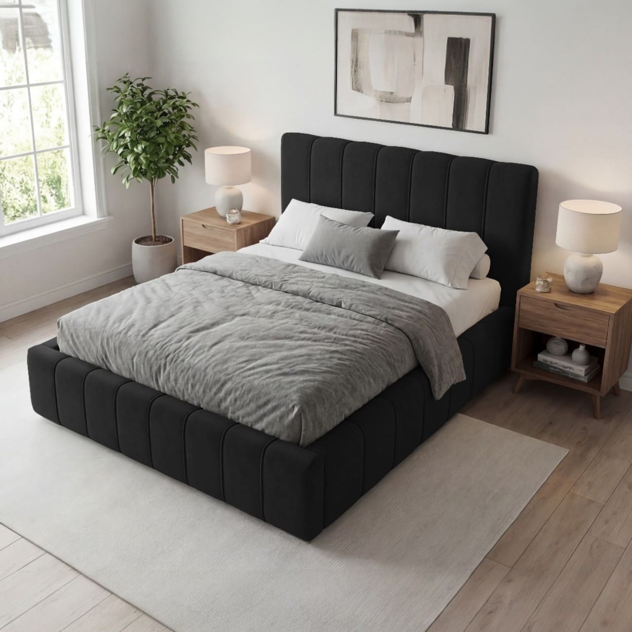 Čalouněná postel AVEIRO 140x200 magic velvet 2219 - Obrázek 5