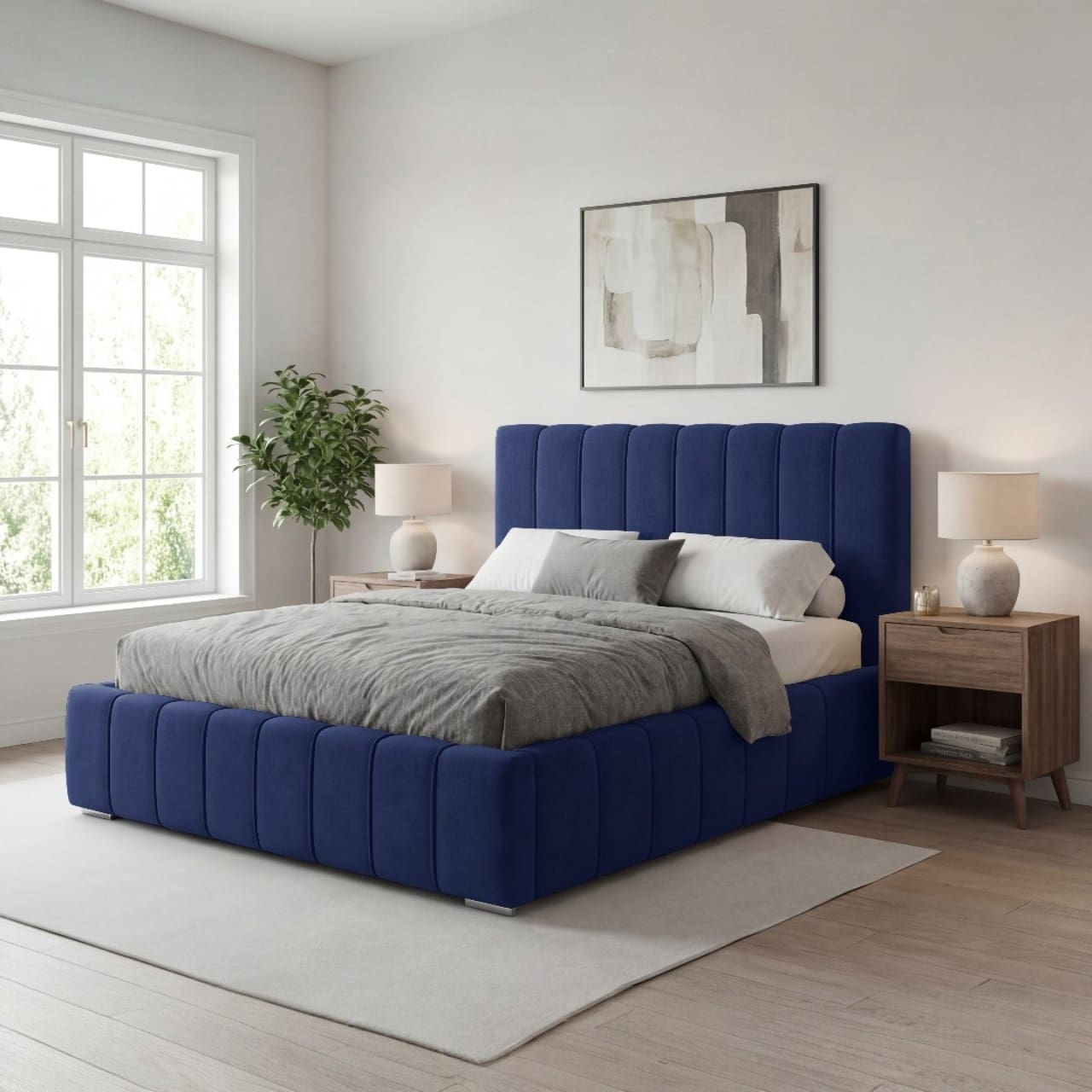 Čalouněná postel AVEIRO 200x200 magic velvet 2216 - Obrázek 4