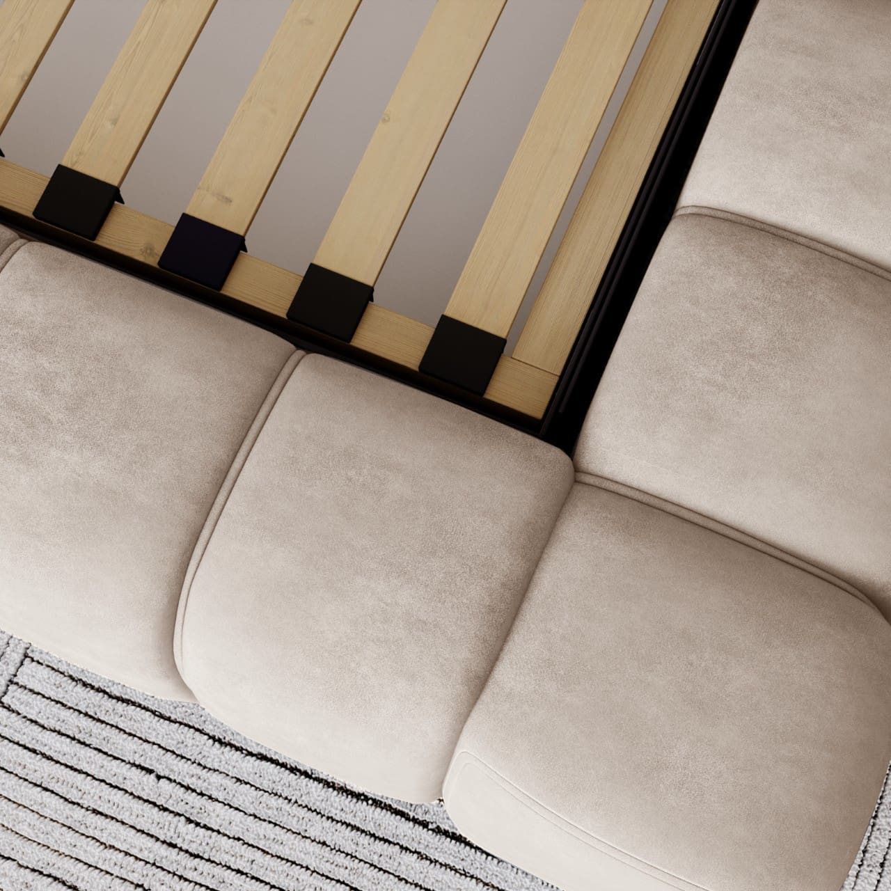 Čalouněná postel FLAMME 120x200 whisper 2 - Obrázek 5