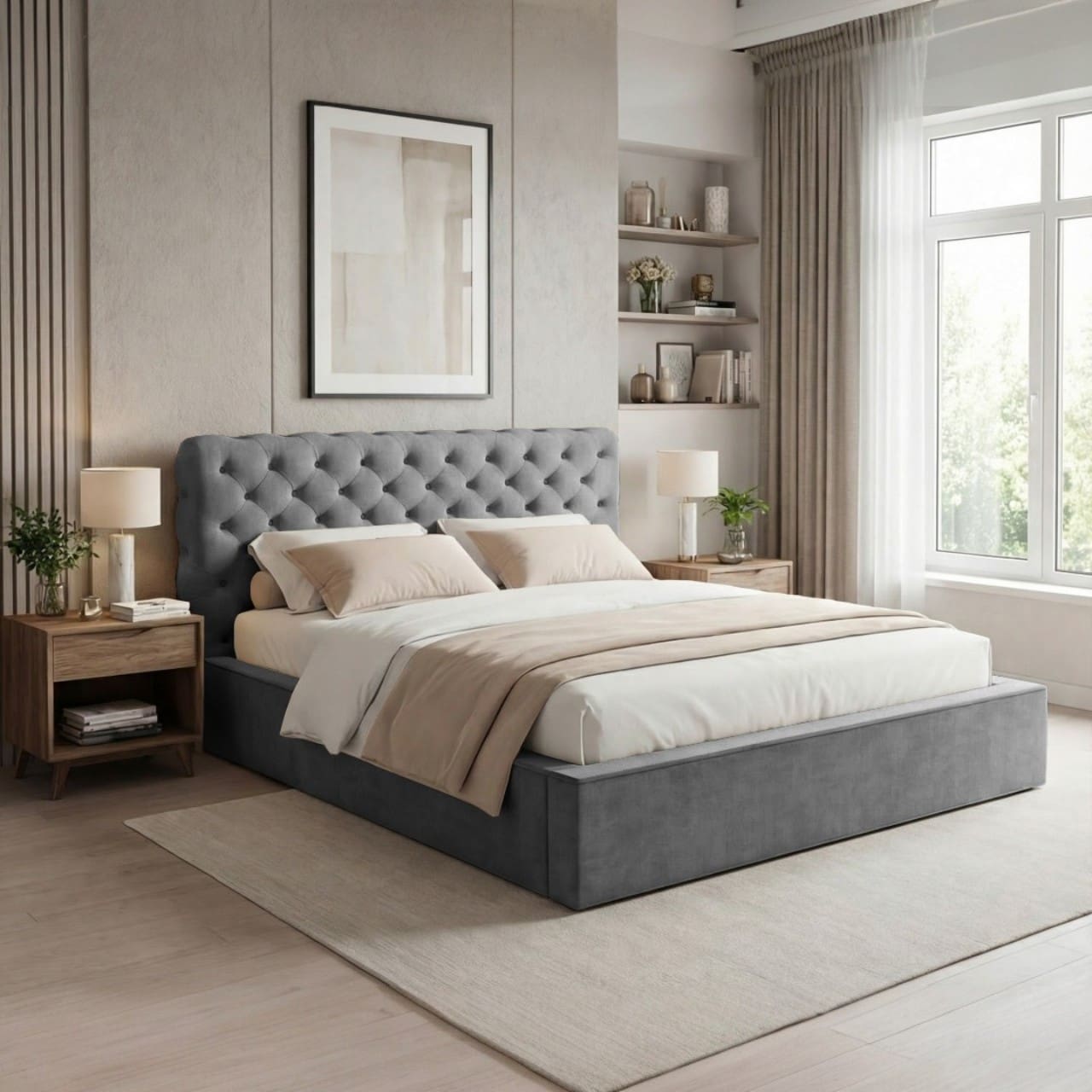 Čalouněná postel GAUSS 120x200 magic velvet 2217 - Obrázek 4