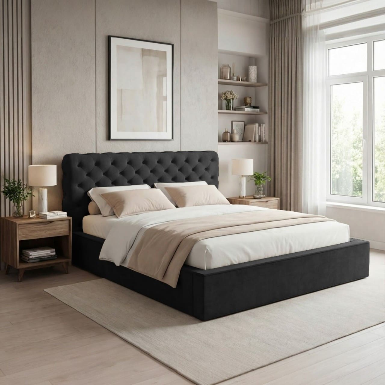 Čalouněná postel GAUSS 120x200 magic velvet 2219 - Obrázek 4