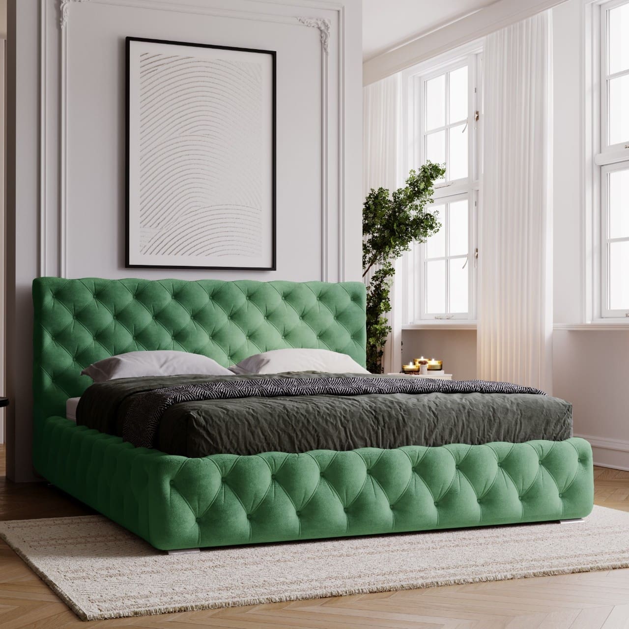 Čalouněná postel INTER 120x200 magic velvet 2225 - Obrázek 5
