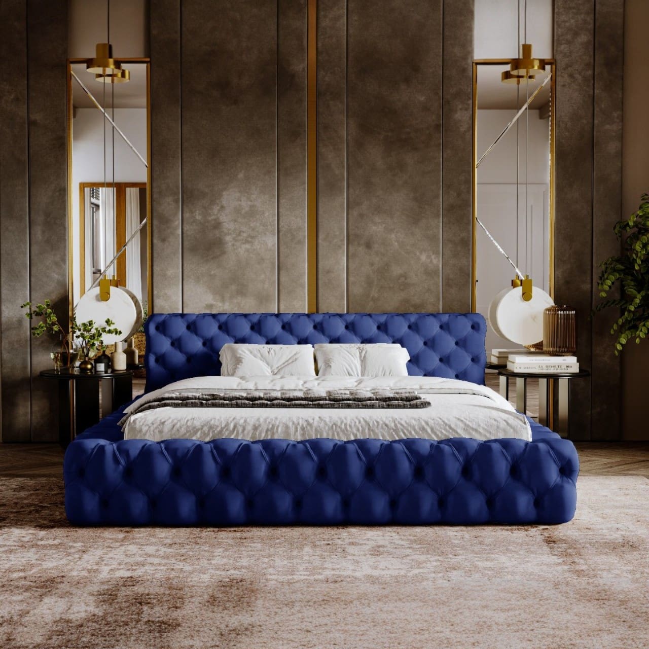 Čalouněná postel NOIA 160x200 magic velvet 2216 - Obrázek 4