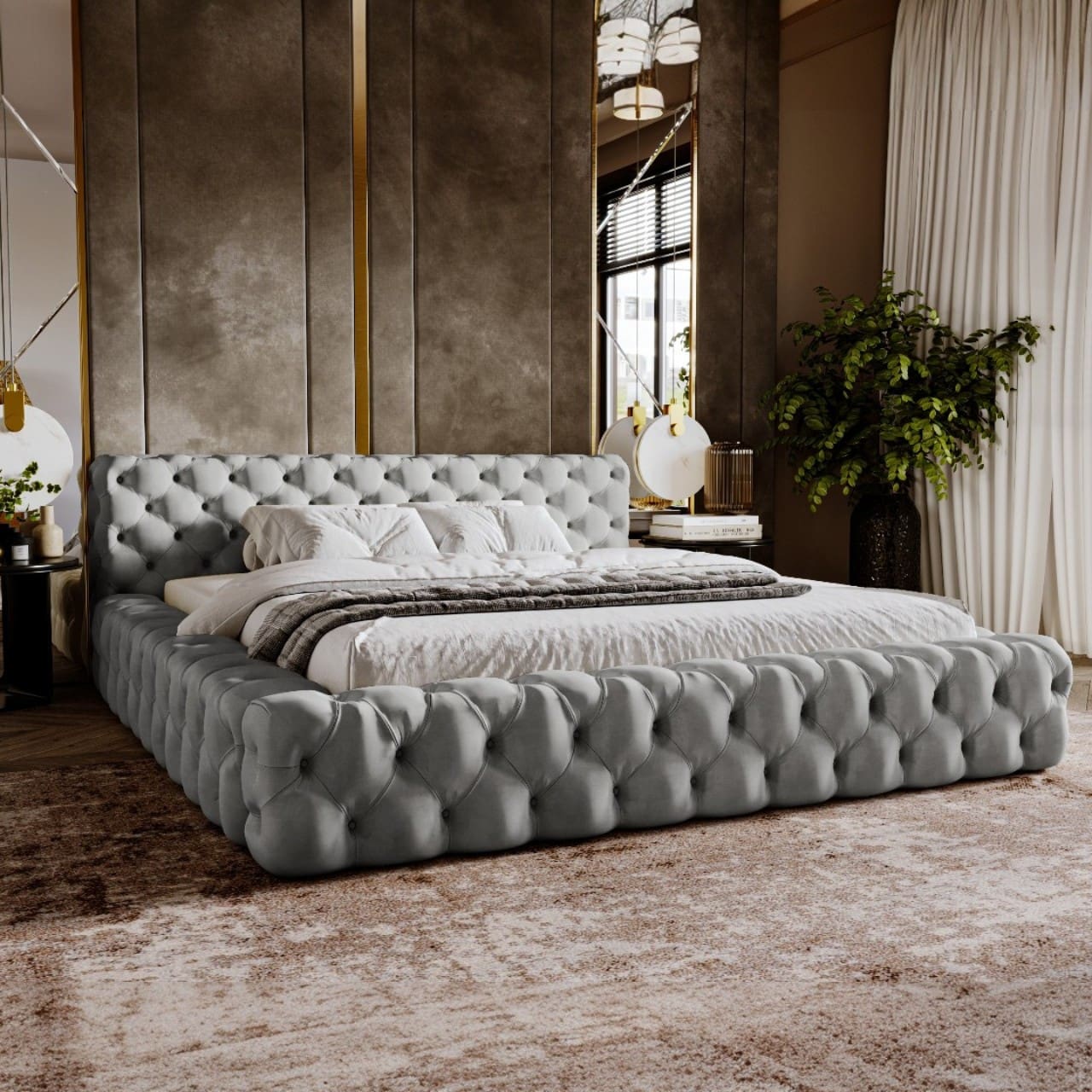 Čalouněná postel NOIA 160x200 magic velvet 2217 - Obrázek 2