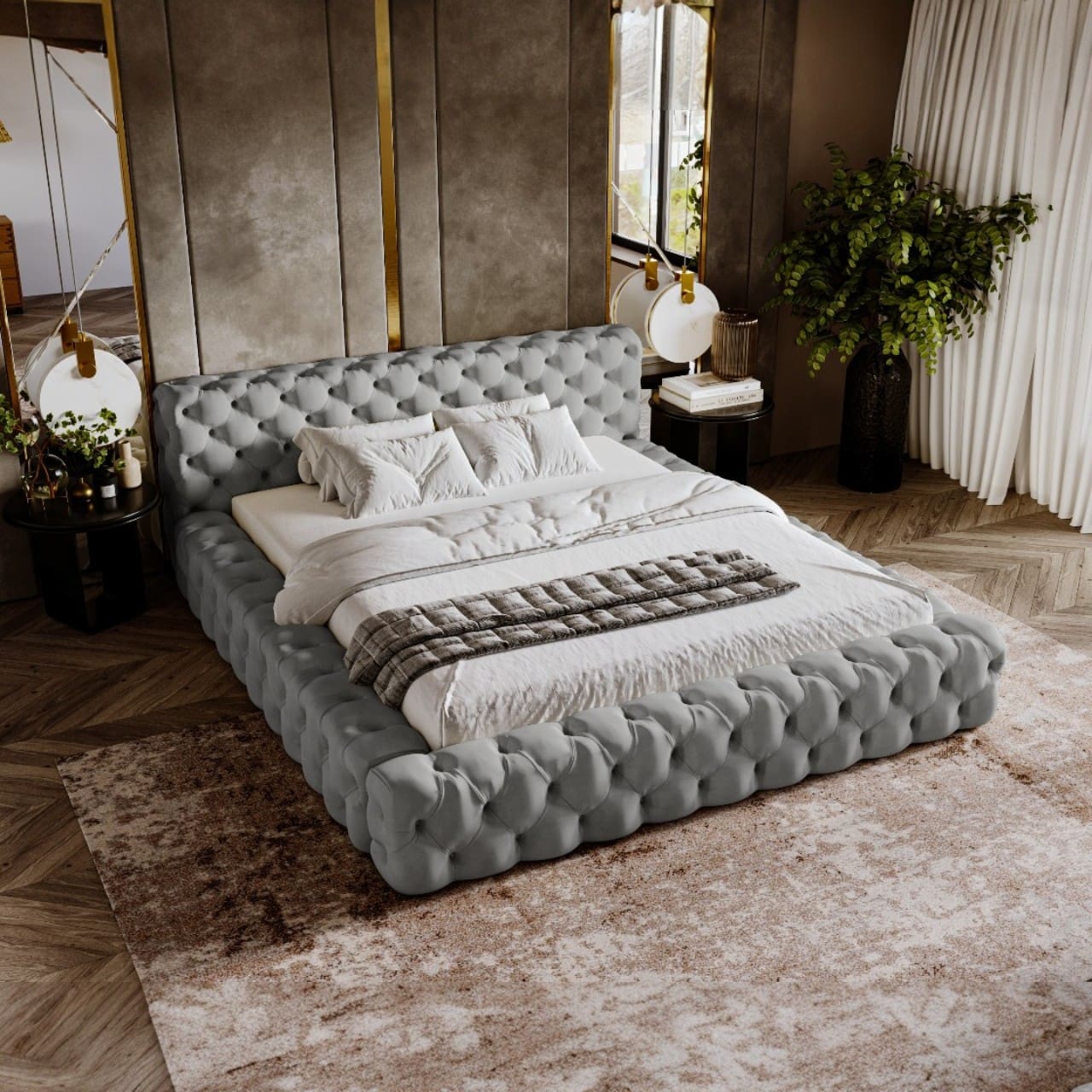 Čalouněná postel NOIA 160x200 magic velvet 2217 - Obrázek 3