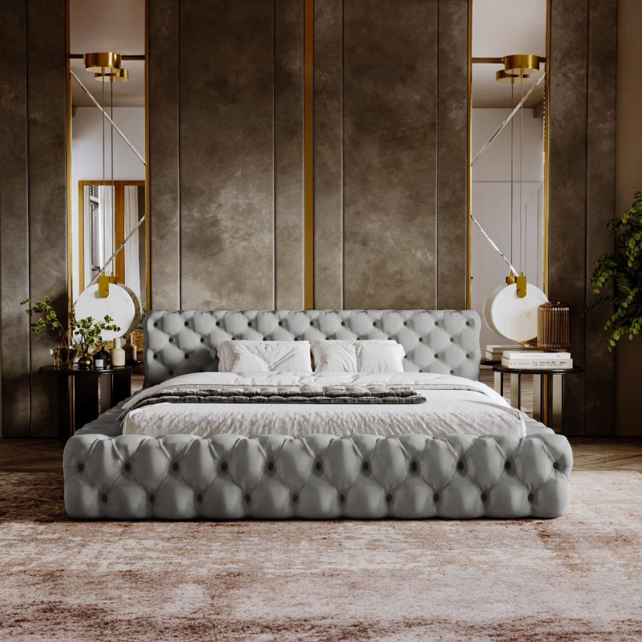 Čalouněná postel NOIA 160x200 magic velvet 2217 - Obrázek 4