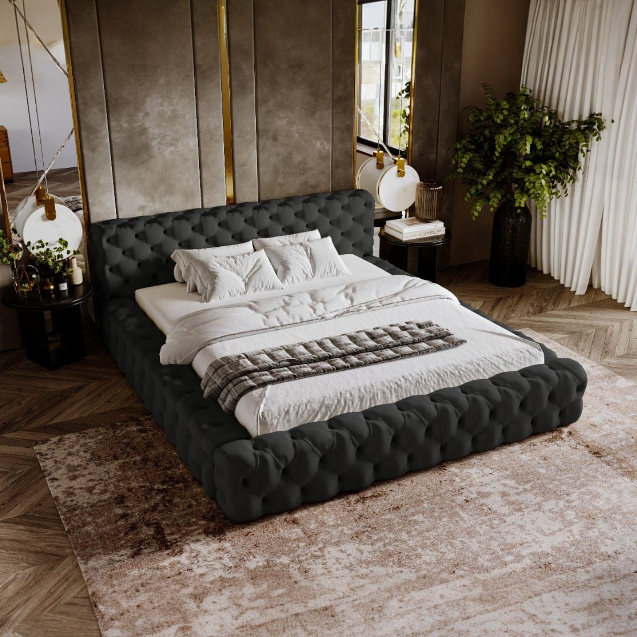 Čalouněná postel NOIA 160x200 magic velvet 2219 - Obrázek 3
