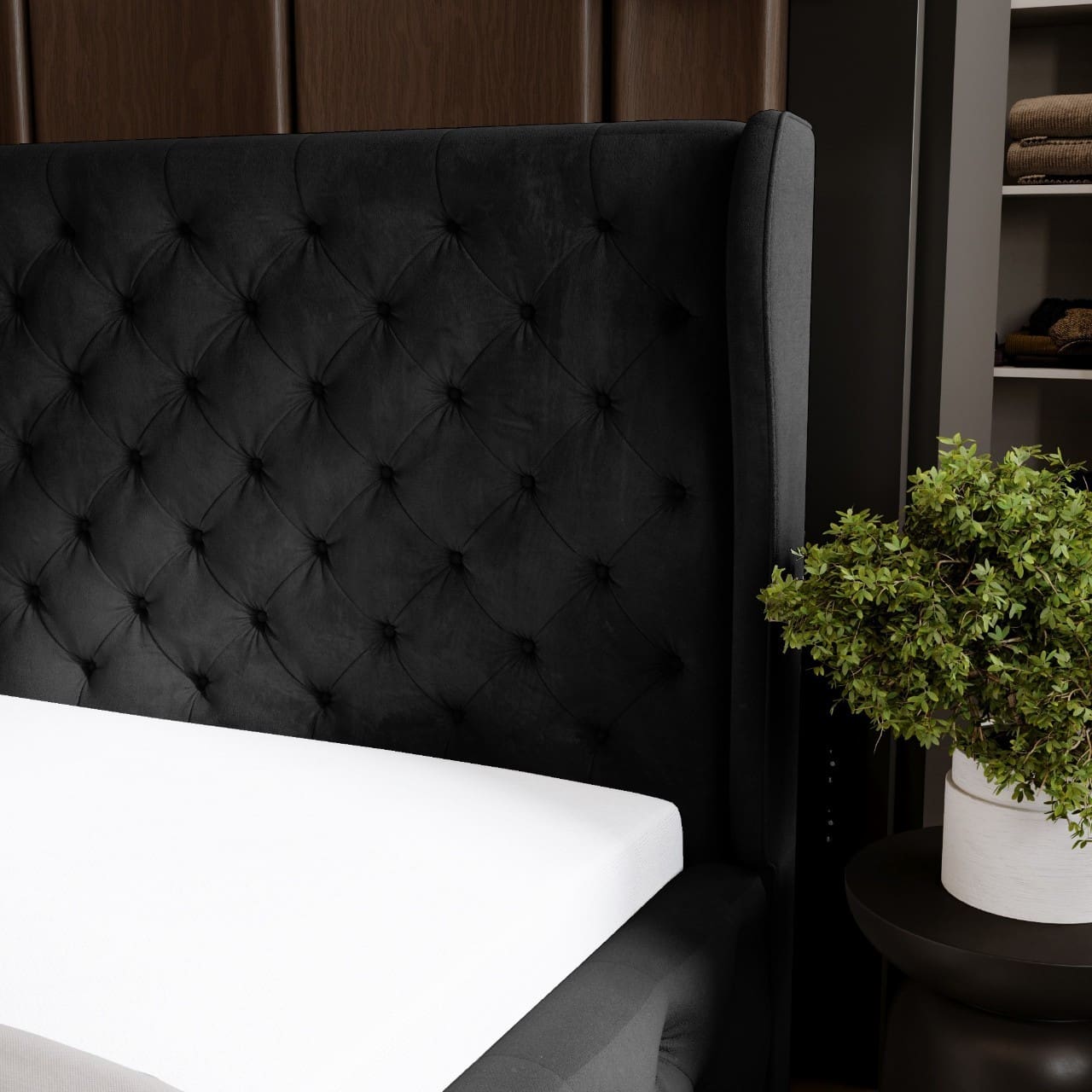 Čalouněná postel PRINZ 140x200 magic velvet 2219 - Obrázek 4