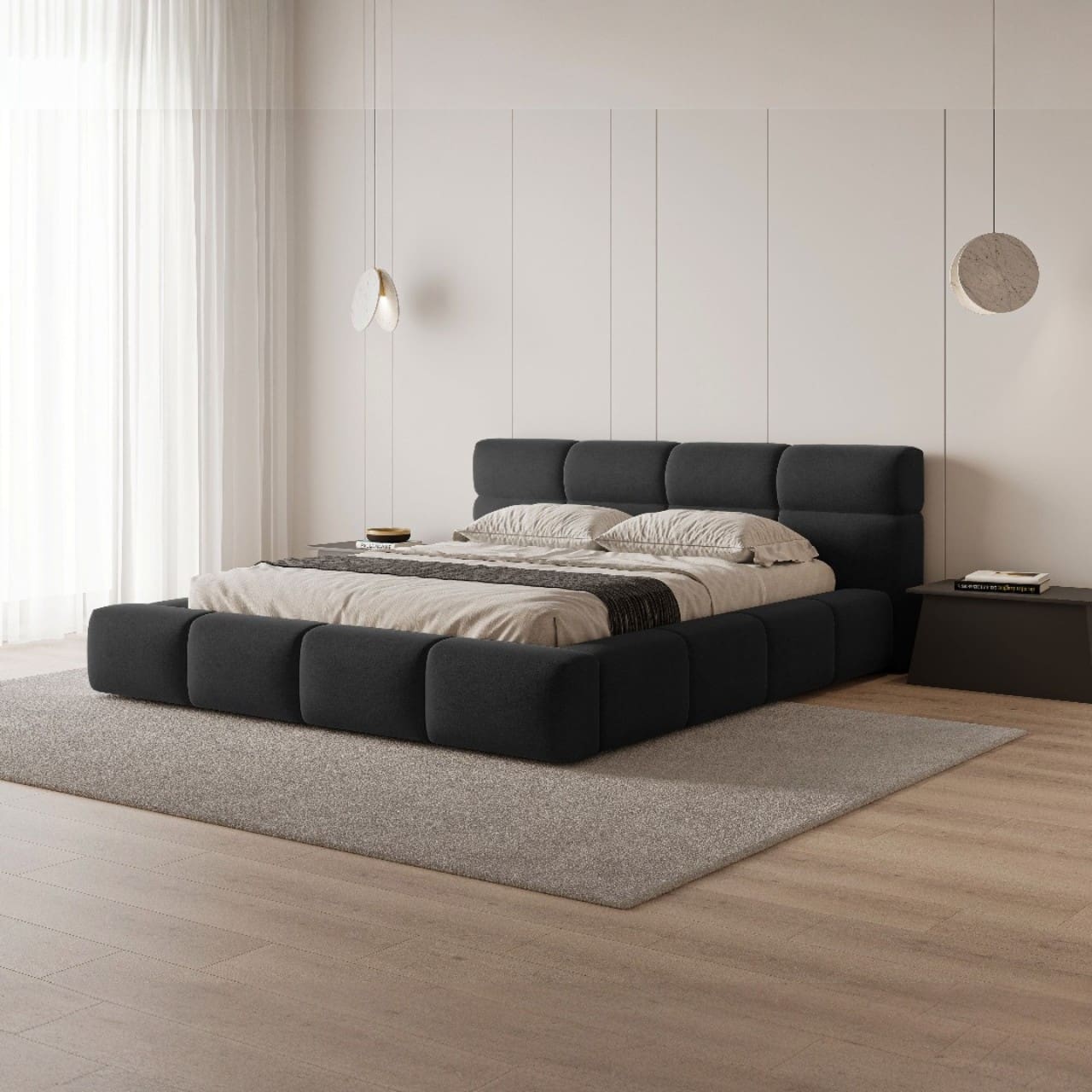 Čalouněná postel TOMAR 160x200 komodo 23 - Obrázek 6