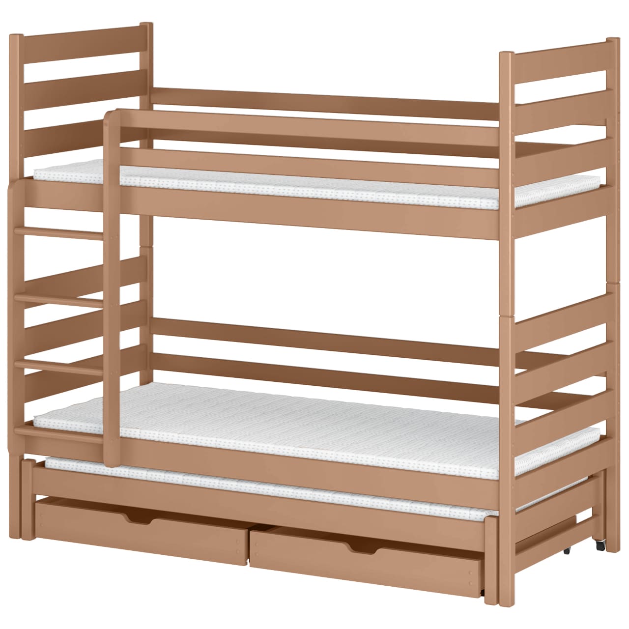 Třílůžková dřevěná patrová postel OMI 80x180 - Obrázek 8