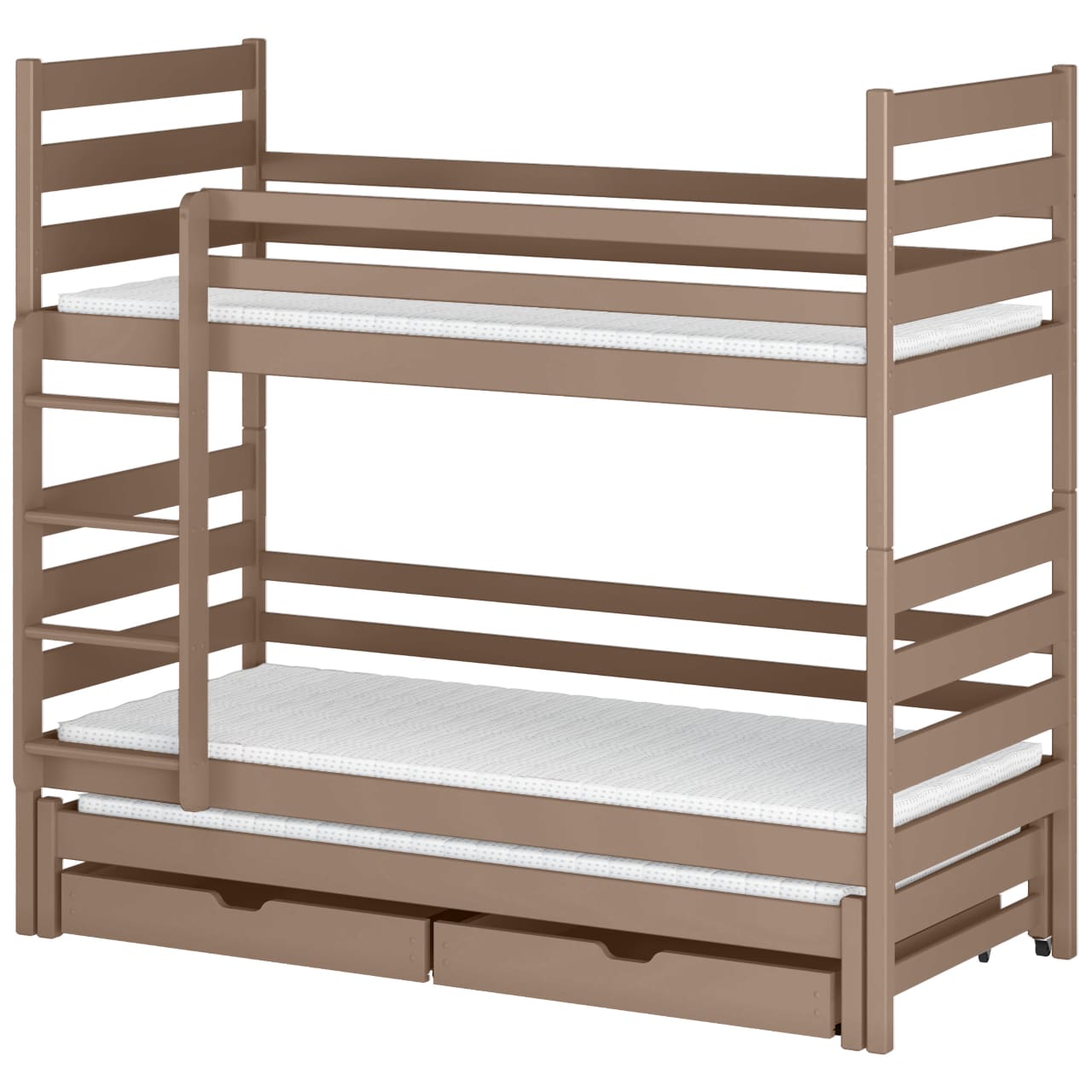 Třílůžková dřevěná patrová postel OMI 90x200 - Obrázek 9