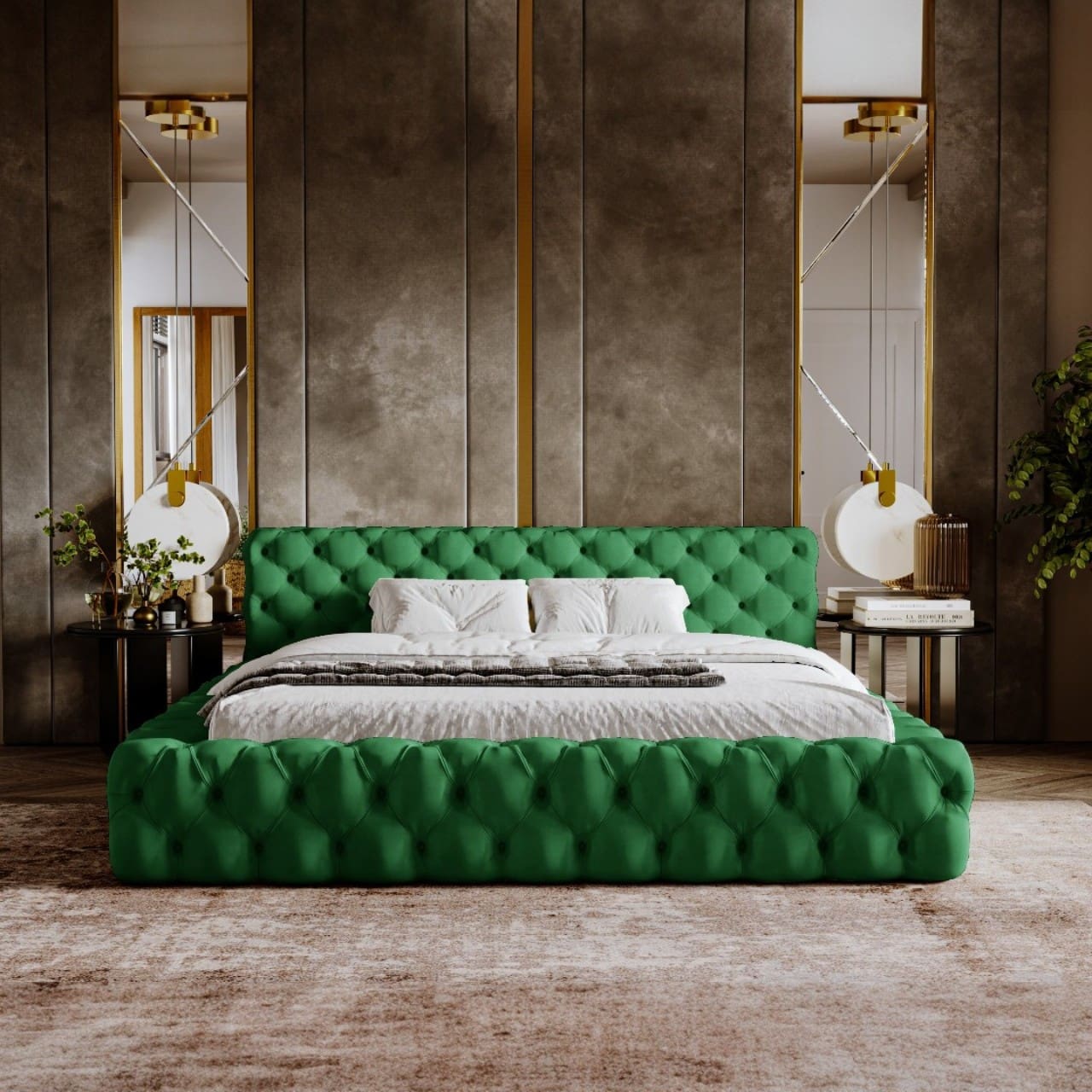 Čalouněná postel NOIA 140x200 magic velvet 2225 - Obrázek 4