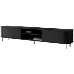 Komoda RTV 220 2K ZENO černá / kašmír