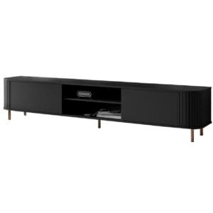 Komoda RTV 220 2K ZENO černá / zlatý