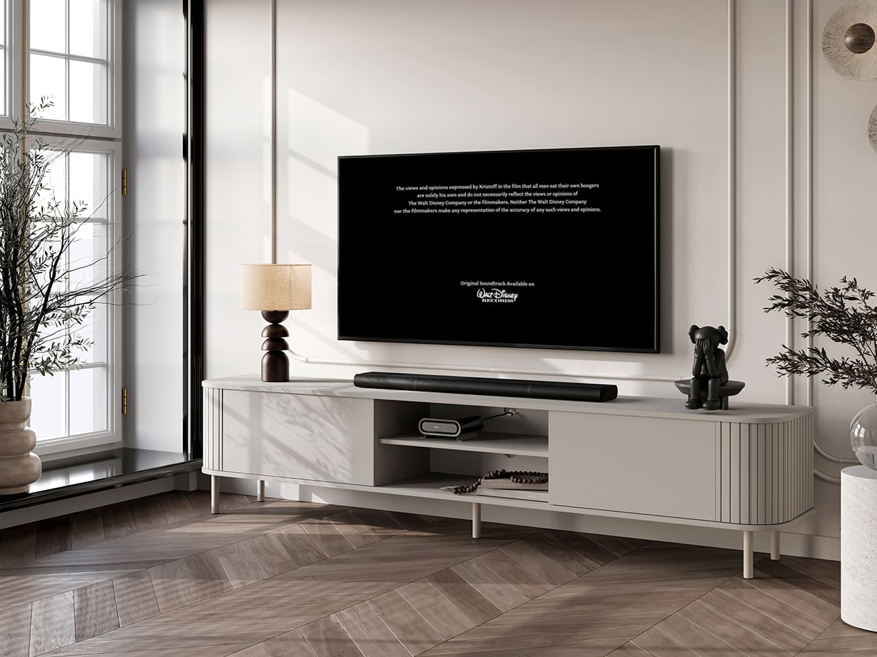Komoda RTV 220 2K ZENO kašmír / kašmír - Obrázek 3