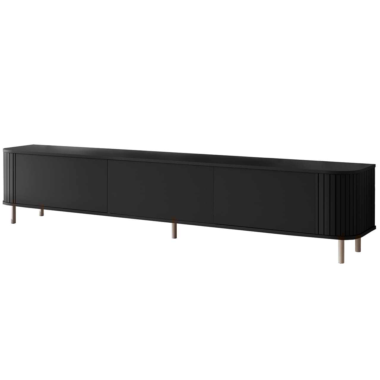 Komoda RTV 220 3K ZENO černá / kašmír