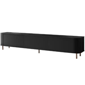 Komoda RTV 220 3K ZENO černá / zlatý