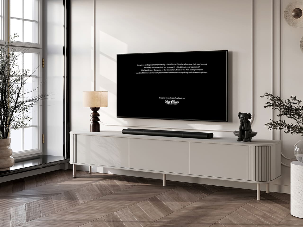 Komoda RTV 220 3K ZENO kašmír / kašmír - Obrázek 3