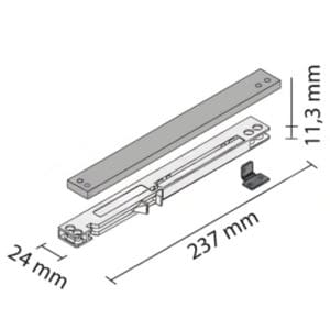 Mechanismus pro tiché dovírání skříněk 26S79C95