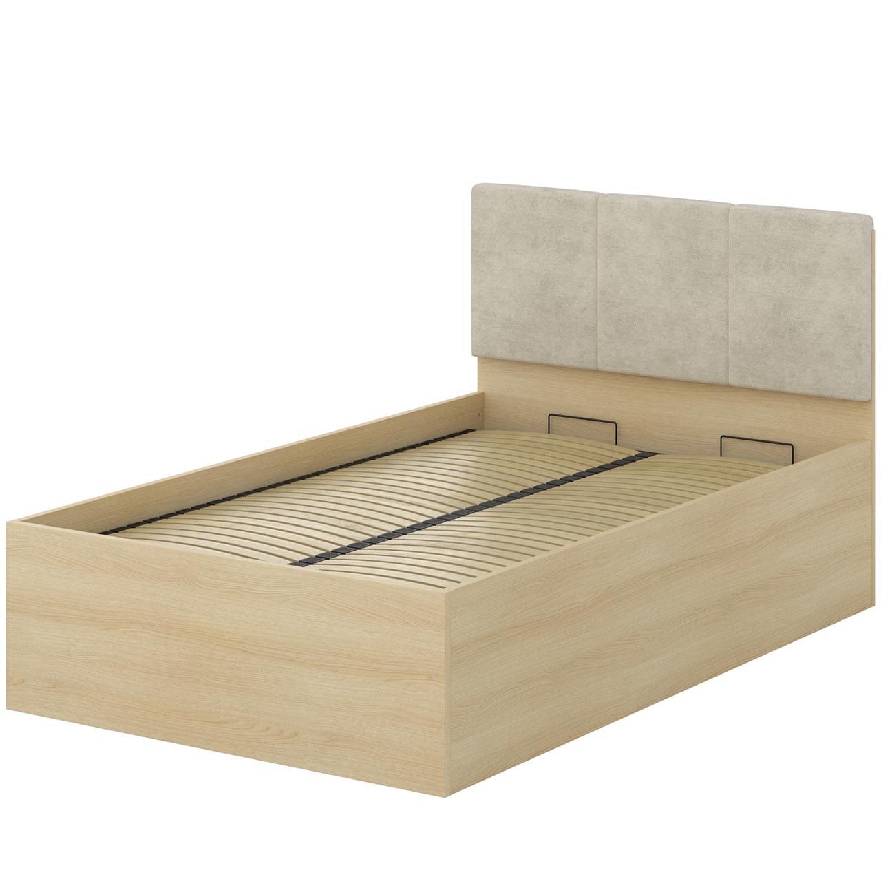 Postel s úložným prostorem 120x200 LERRA 55 dub lindberg